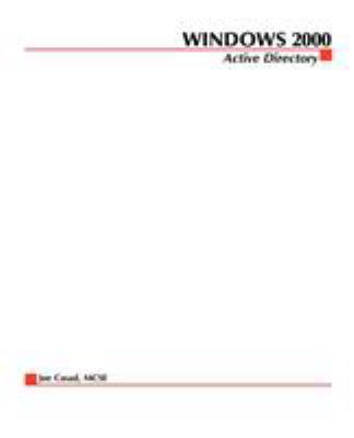 Windows 2000 Active Directory 0072123230 Book Cover