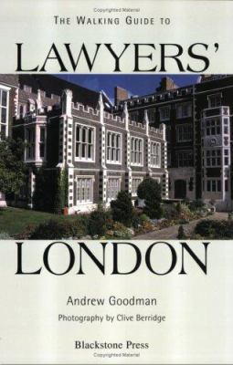 A Walking Guide to Lawyers' London 1841741523 Book Cover