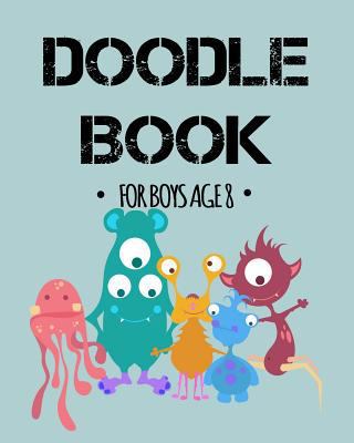 Paperback Doodle Book for Boys Age 8 : Bullet Grid Journal, 8 X 10, 150 Dot Grid Pages (sketchbook, Journal, Doodle) Book