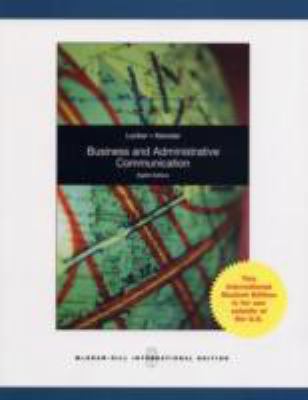 Business and Administrative Communication 0071283110 Book Cover