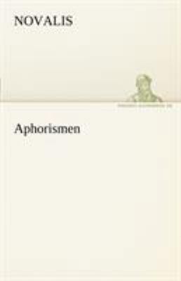 Aphorismen [German] 3842492375 Book Cover
