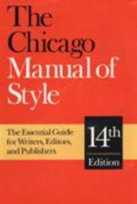 The Chicago Manual of Style 0226103897 Book Cover