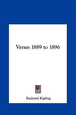 Verses 1889 to 1896 116145568X Book Cover