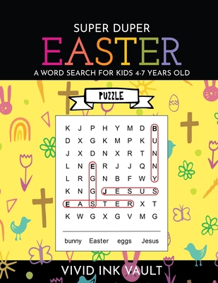 SUPER DUPER Easter - A Word Search for Kids 4-7... 1724801813 Book Cover