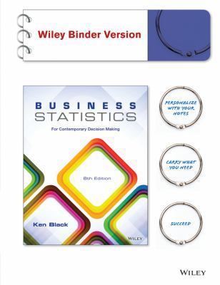 Business Statistics, Binder Ready Version: For ... 1118494768 Book Cover