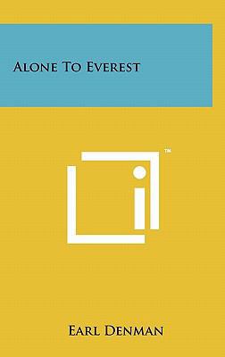 Alone to Everest 1258001012 Book Cover