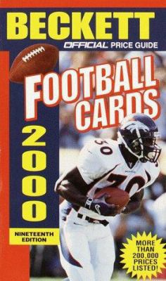 Official Price Guide to Football Cards 2000: 19... 0676601839 Book Cover