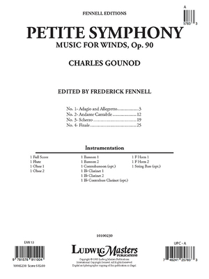 Petite Symphony, Op. 90: Conductor Score 1578911001 Book Cover
