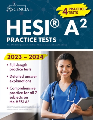 HESI A2 Practice Questions 2023-2024: 900+ Prac... 1637983204 Book Cover