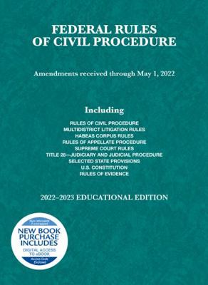 Federal Rules of Civil Procedure, Educational E... 1636599249 Book Cover