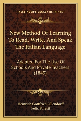 New Method Of Learning To Read, Write, And Spea... 1164952226 Book Cover