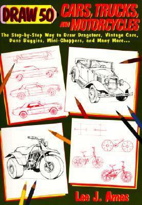 Draw 50 Cars, Trucks, and Motorcycles 0833528017 Book Cover