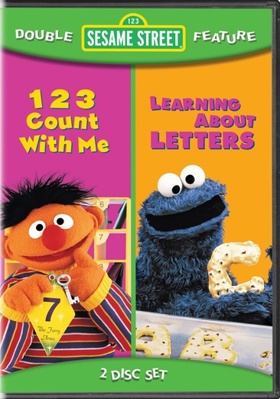 DVD Sesame Street 123 Count with Me / Learning about Letters Book