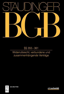 §§ 355-361: (Widerrufsrecht; Verbundene Und Zus... [German] B0D3587MSM Book Cover