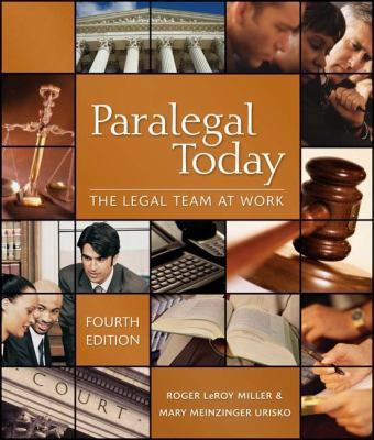 West's Paralegal Today: The Legal Team at Work ... 1435438779 Book Cover