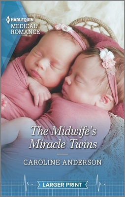 The Midwife's Miracle Twins [Large Print] 1335409076 Book Cover