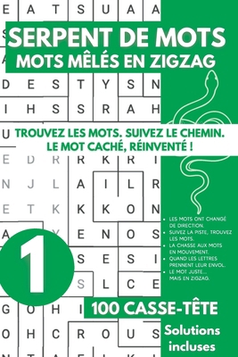 Serpent de Mots Mêlés en Zigzag: Word Snake en ... [French] B0FWKDPCT8 Book Cover