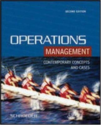 Operations Management: Conctemporary Concepts a... 0072872691 Book Cover