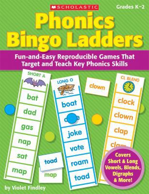 Phonics Bingo Ladders, Grades K-2: Fun-And-Easy... 0545220602 Book Cover