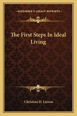 The First Steps In Ideal Living 1162849258 Book Cover
