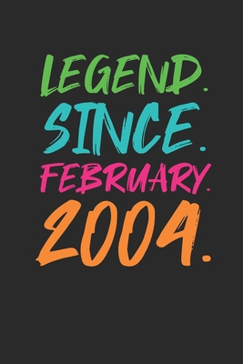 Legend Since February 2004: Birthday Gift and Anniversary Gift for Wife Women And Men - Graph Paper Journal (6" X 9" - 120 Pages/ 5 Squares per inch)