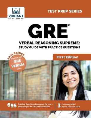 GRE Verbal Reasoning Supreme: Study Guide with ... 1946383457 Book Cover