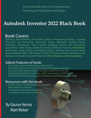 Autodesk Inventor 2022 Black Book 1774590336 Book Cover