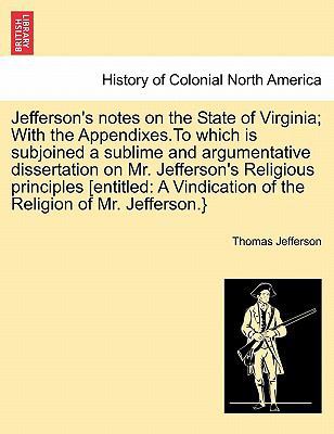 Jefferson's Notes on the State of Virginia; Wit... 124169740X Book Cover