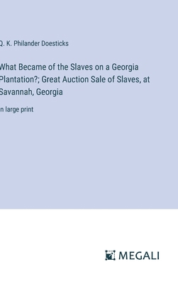 What Became of the Slaves on a Georgia Plantati... 338709471X Book Cover