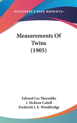 Measurements Of Twins (1905) 1161802584 Book Cover