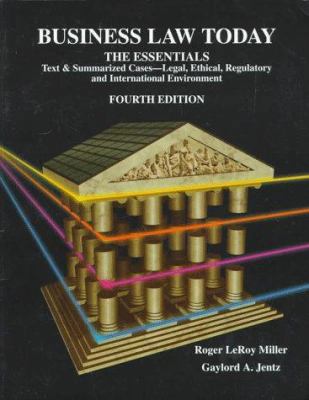 Business Law Today, the Essentials: Text, Summa... 0314204911 Book Cover