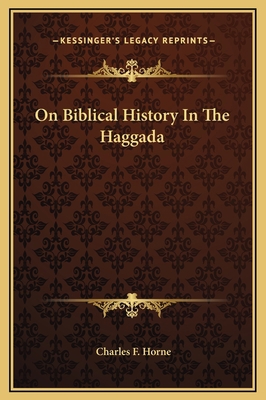 On Biblical History In The Haggada 1169220320 Book Cover