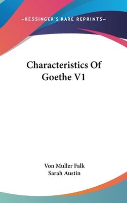 Characteristics Of Goethe V1 0548191700 Book Cover