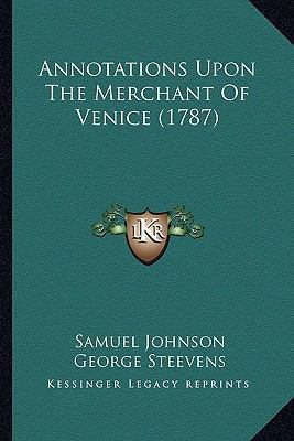 Annotations Upon The Merchant Of Venice (1787) 1165303515 Book Cover