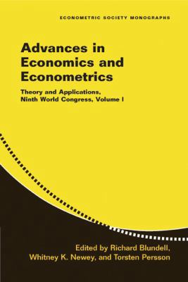 Advances in Economics and Econometrics 0521692083 Book Cover