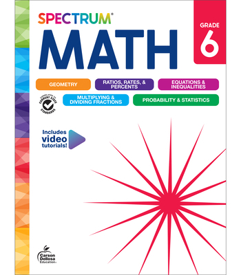 Spectrum Math Workbook, Grade 6 1483871495 Book Cover