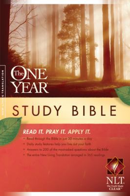 One Year Study Bible-NLT 1414339232 Book Cover