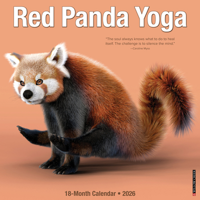 Red Panda Yoga 12 X 12 Wall Calendar 1549256076 Book Cover