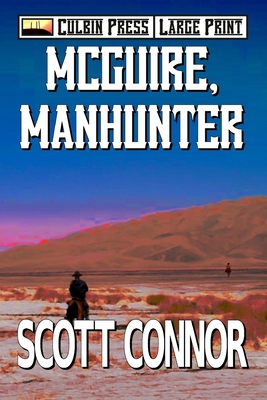 McGuire, Manhunter: Large Print B0FPXDWG71 Book Cover