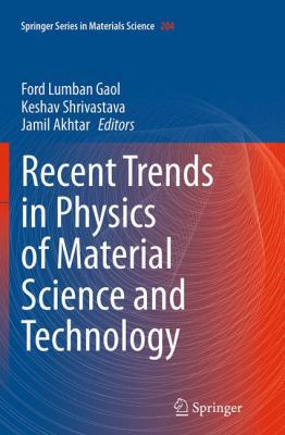 Recent Trends in Physics of Material Science an... 9811013462 Book Cover