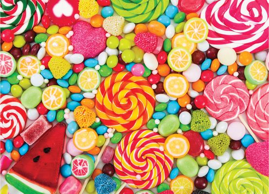Hardcover All the Candy 500 Piece Jigsaw Puzzle Book