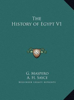 The History of Egypt V1 1169785913 Book Cover