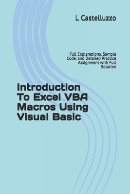 Introduction To Excel VBA Macros Using Visual B... 1686765339 Book Cover