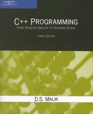 C++ Programming: From Problem Analysis to Progr... 1418836397 Book Cover