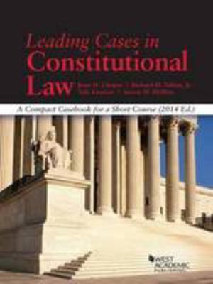 Leading Cases in Constitutional Law 1628100885 Book Cover