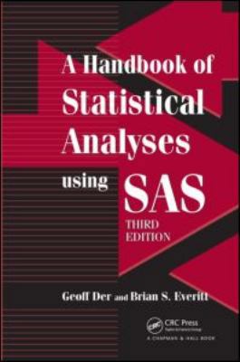 A Handbook of Statistical Analyses Using SAS 1584887842 Book Cover