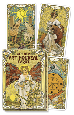 Golden Art Nouveau Tarot Grand Trumps 0738777293 Book Cover