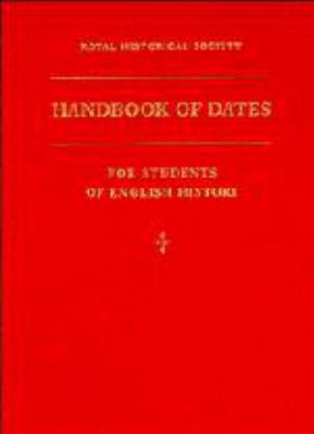 A Handbook of Dates: For Students of English Hi... 052155151X Book Cover