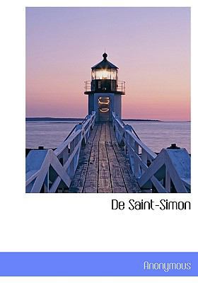 de Saint-Simon [French] 1117993132 Book Cover