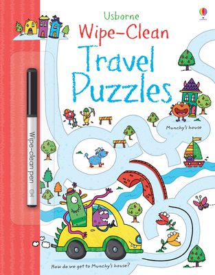 Wipe-clean Travel Puzzles (Wipe-clean Books) 1474921450 Book Cover